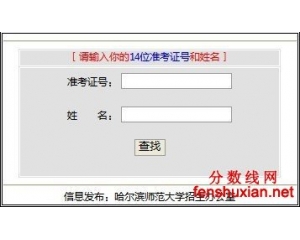 2012年哈尔滨师范大学高考录取结果查询