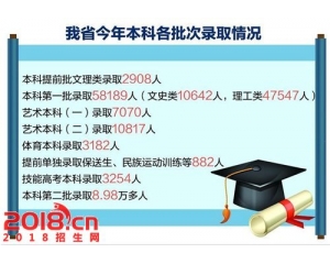 湖北2016年高考本科实际录取情况