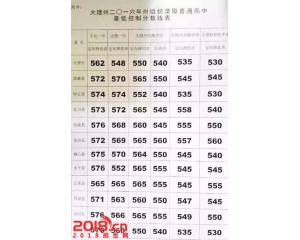 2017祥云中考分数线查询